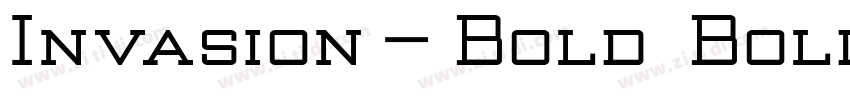 Invasion_Bold Bold字体转换